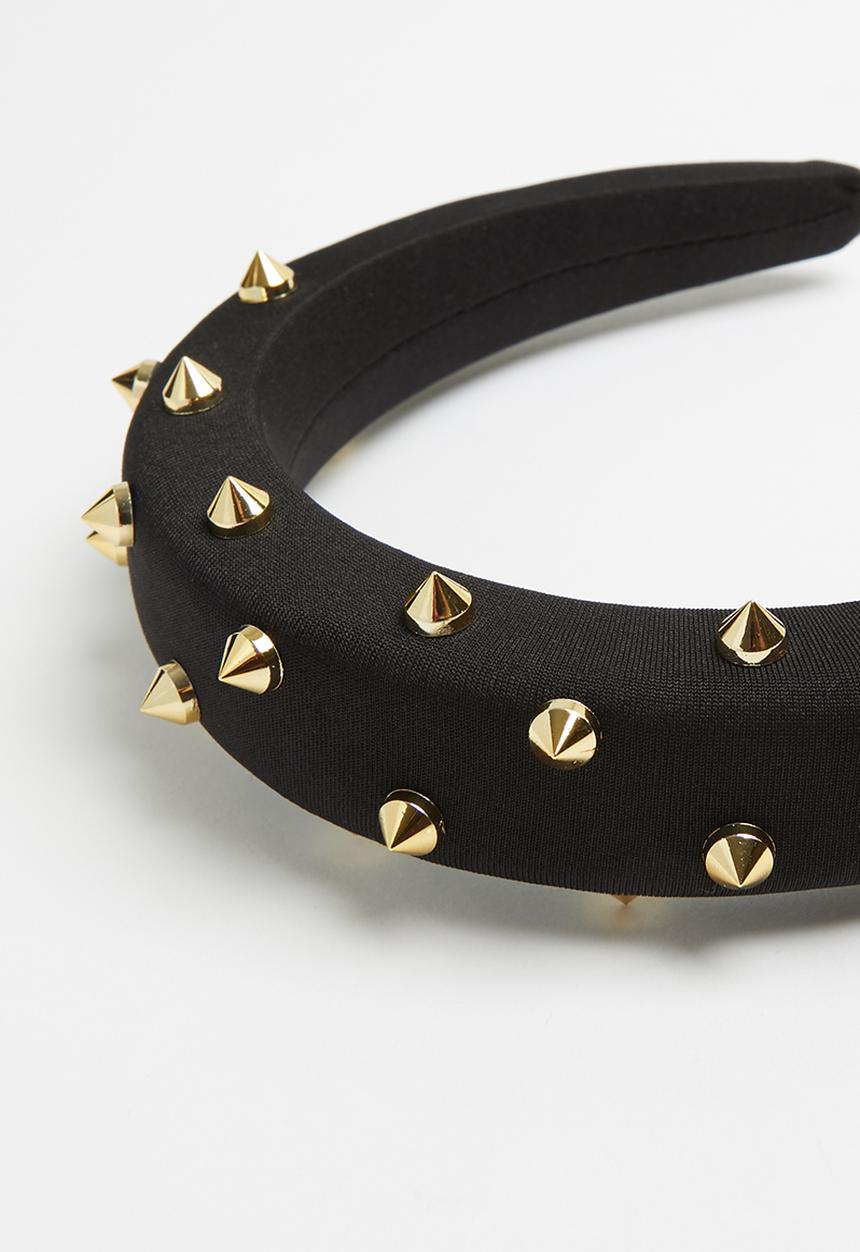 Superbalist - Spiked studded headband - black