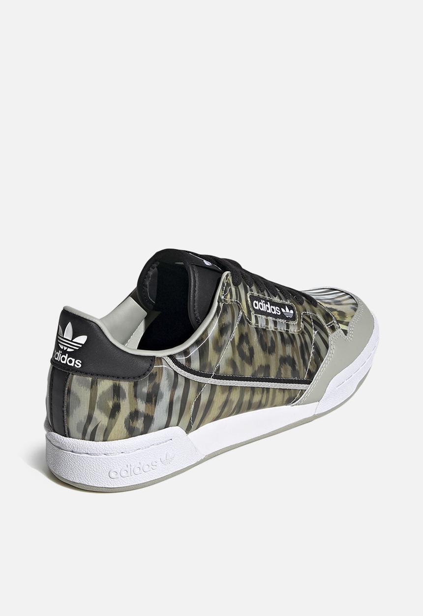 adidas Originals - Continental 80 - core black / metal grey / signal green