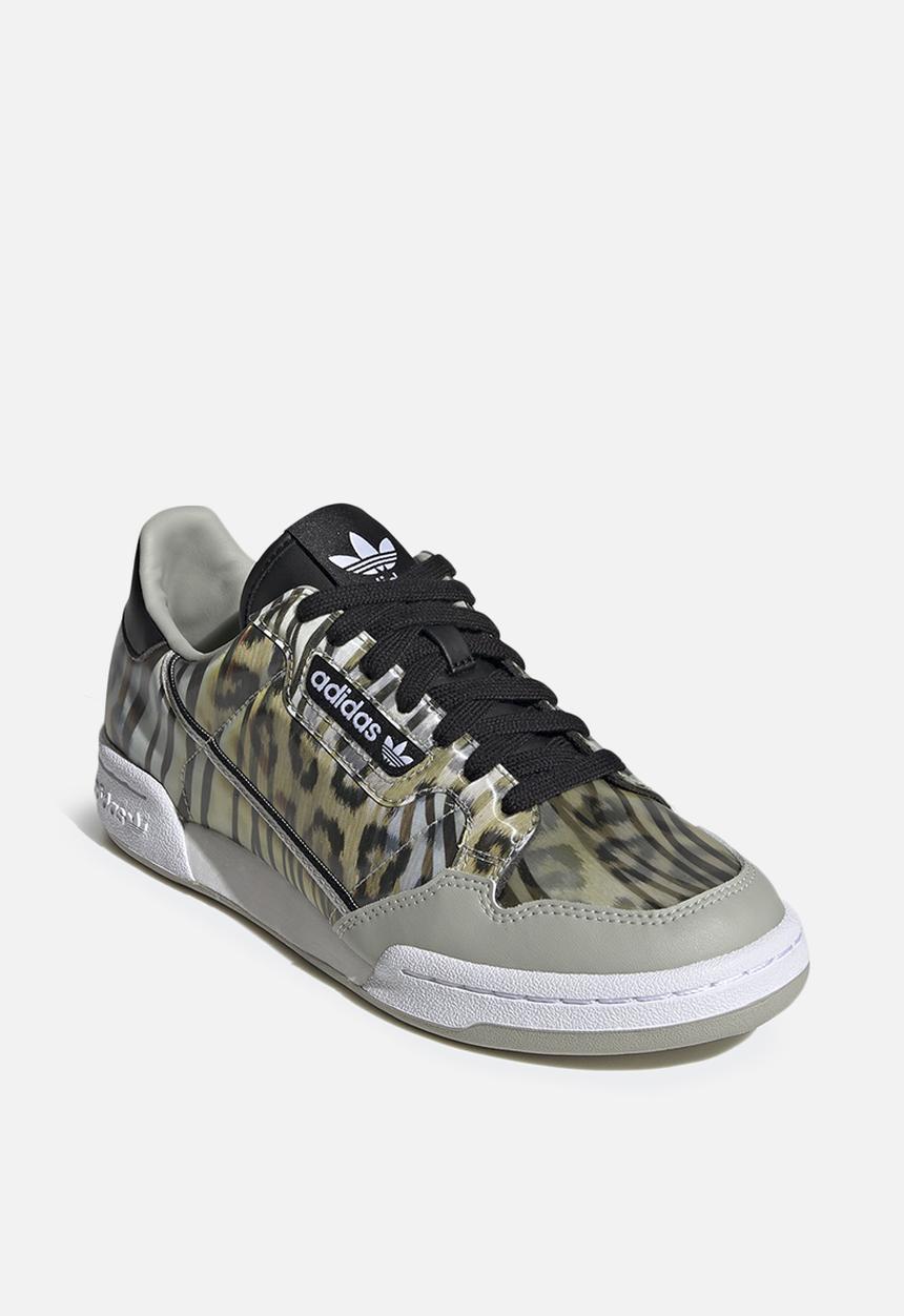 adidas Originals - Continental 80 - core black / metal grey / signal green
