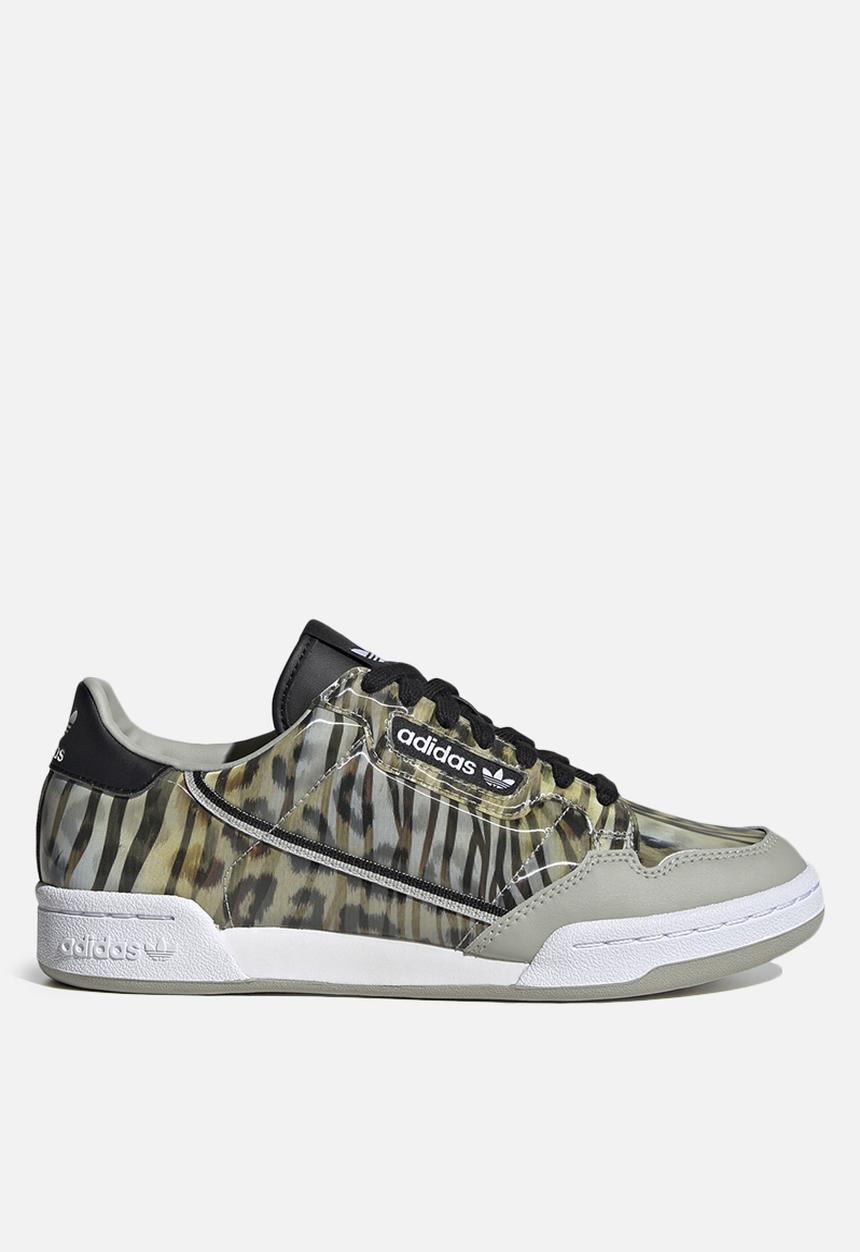 adidas Originals - Continental 80 - core black / metal grey / signal green