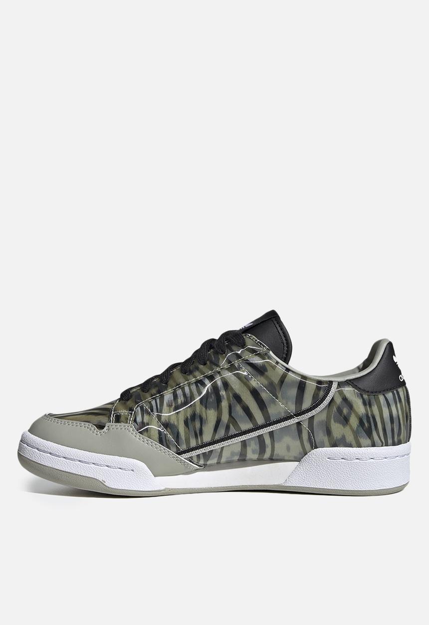 adidas Originals - Continental 80 - core black / metal grey / signal green