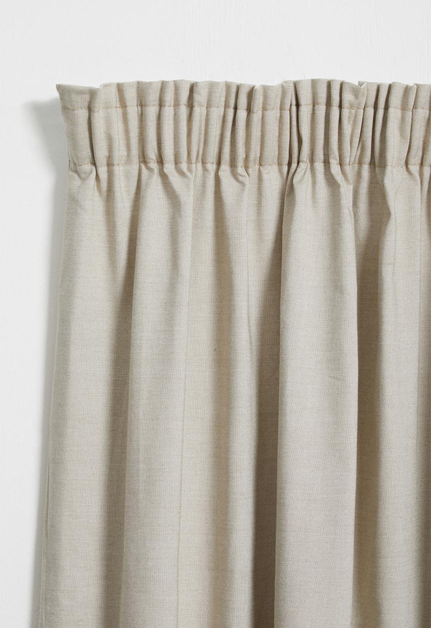 Sixth Floor - Linen look taped curtain - natural