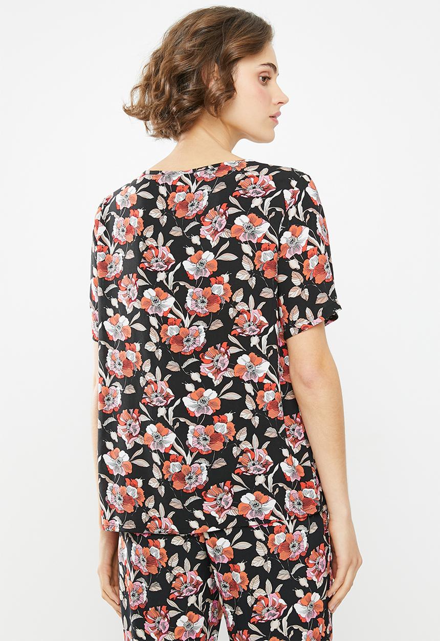 Jacqueline de Yong - Starr life short sleeve top - multi 
