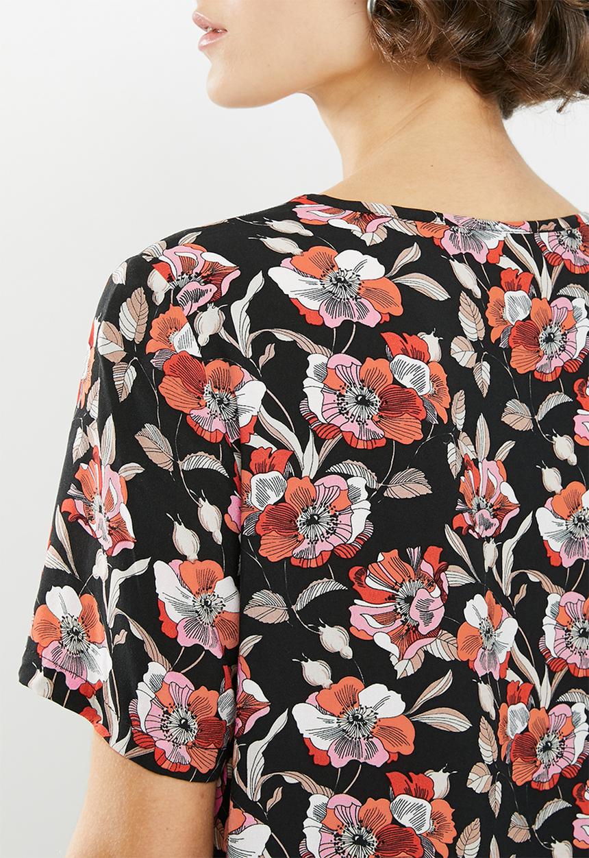 Jacqueline de Yong - Starr life short sleeve top - multi 