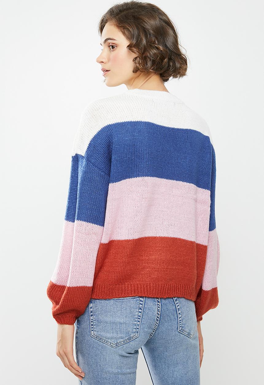 ONLY - Emy long sleeve pullover - multi 