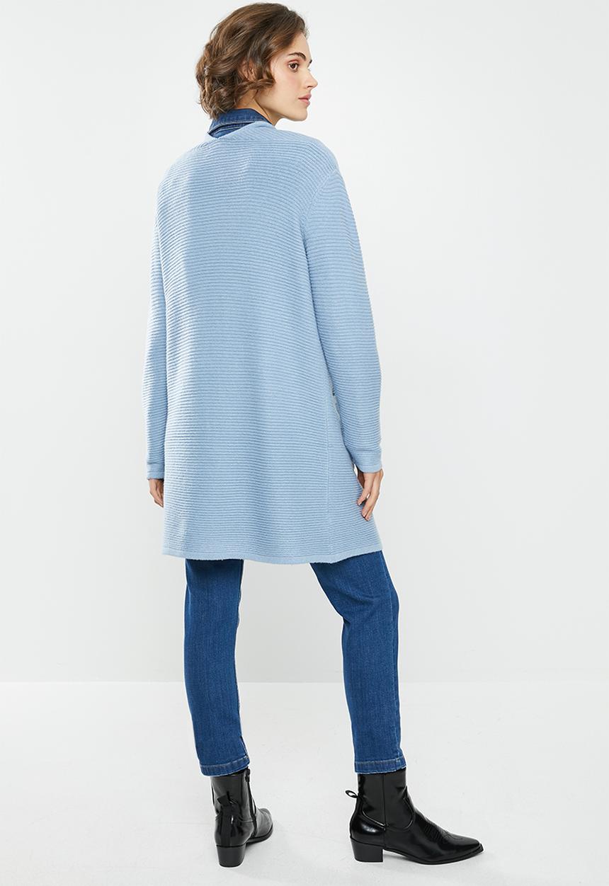 Jacqueline de Yong - Mollo long sleeve structure cardigan - blue 