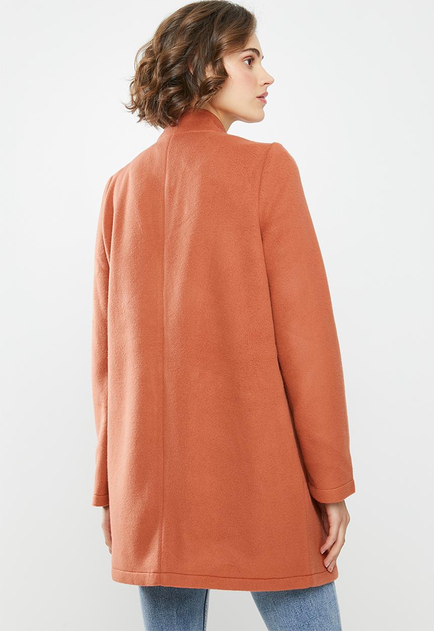 Vero Moda - Brush 3/4 length jacket - orange