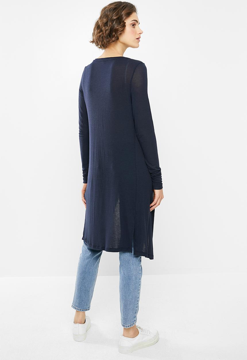 Vero Moda - Milla Essie long sleeve cardigan - night sky 