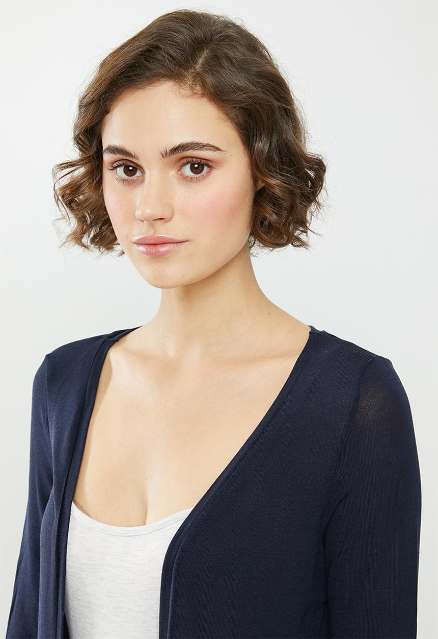 Vero Moda - Milla Essie long sleeve cardigan - night sky 