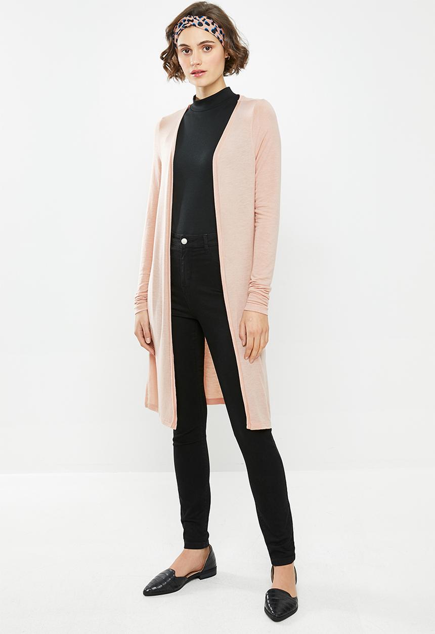 Vero Moda -  Milla Essie long sleeve cardigan - mahogany rose