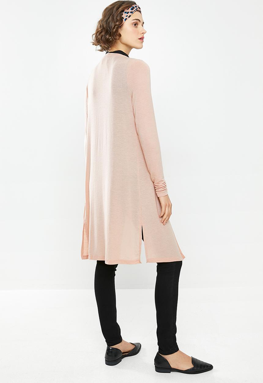 Vero Moda -  Milla Essie long sleeve cardigan - mahogany rose