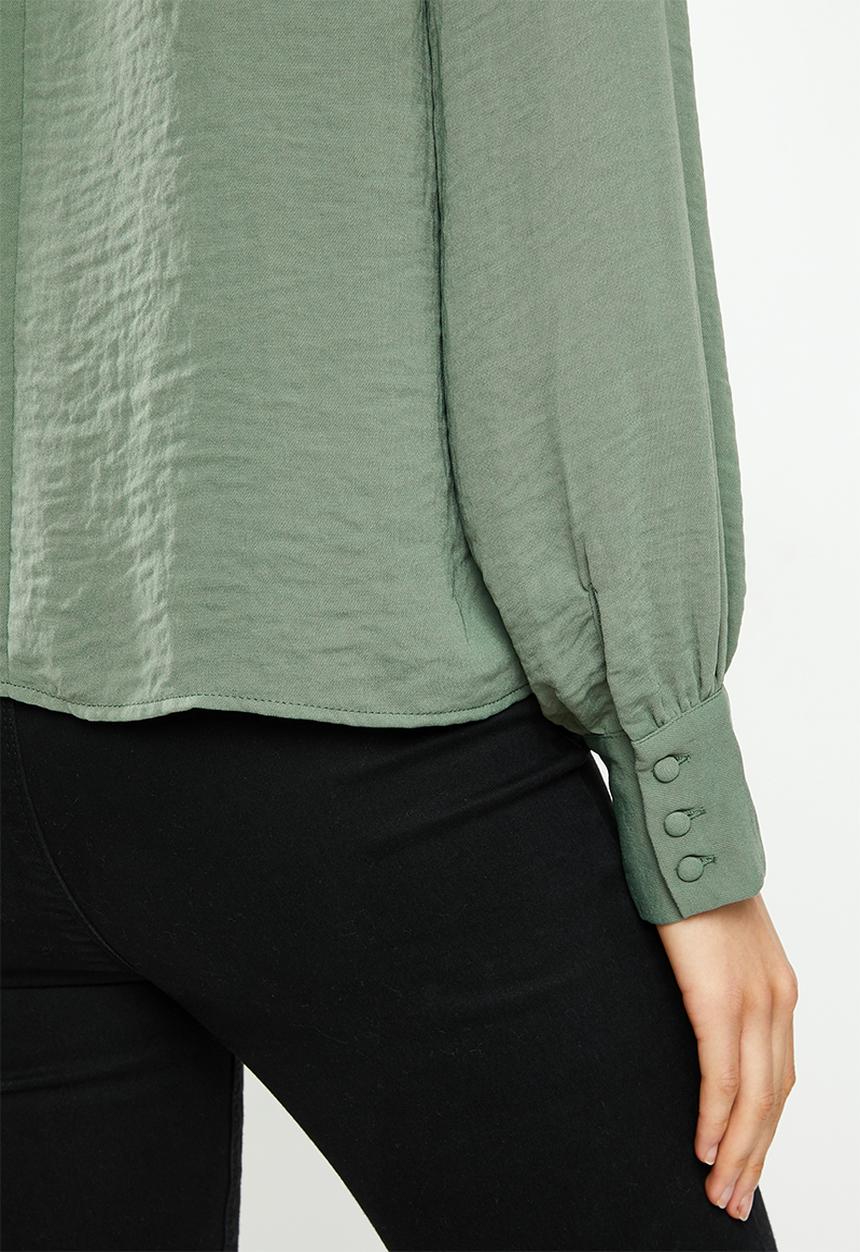 Vero Moda - Wigga long sleeve pleat top vip - laurel wreath
