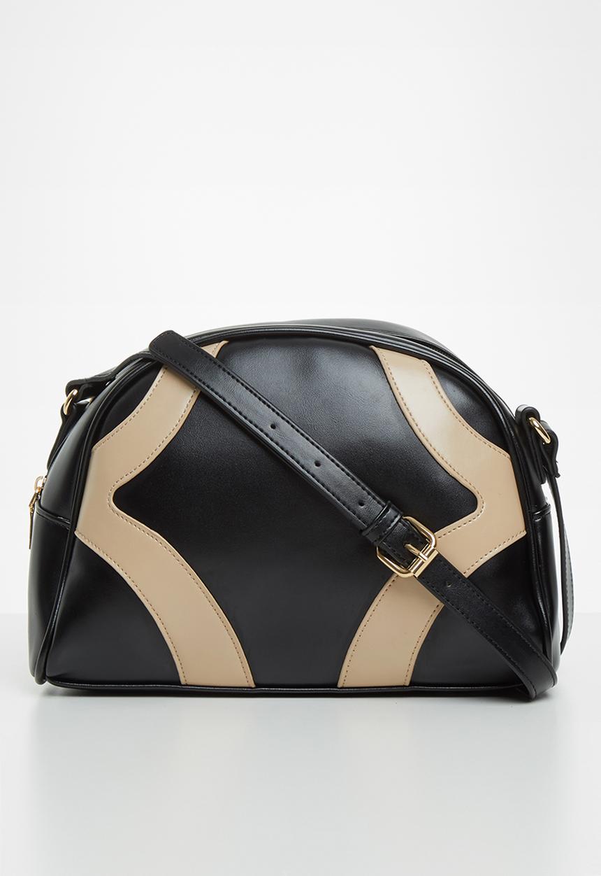 Superbalist - Half moon crossbody bag - black & beige