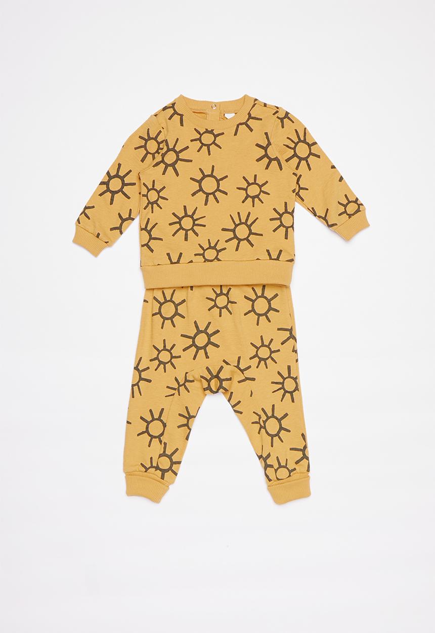 Cotton On - Billie & Casey tracksuit  - yellow & grey 