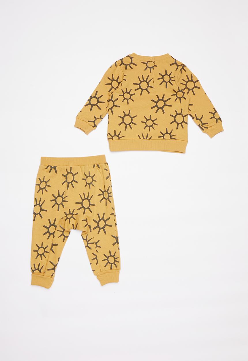 Cotton On - Billie & Casey tracksuit  - yellow & grey 