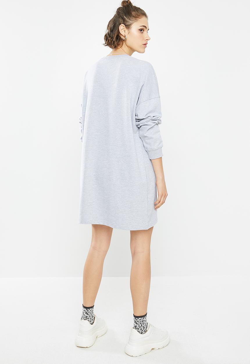 Missguided - Basic sweater dress - grey