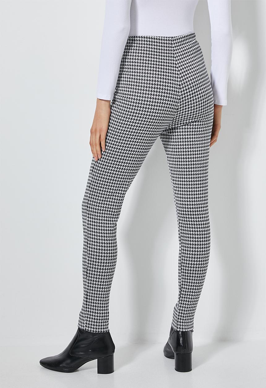 Superbalist - Houndstooth tregging - black & white
