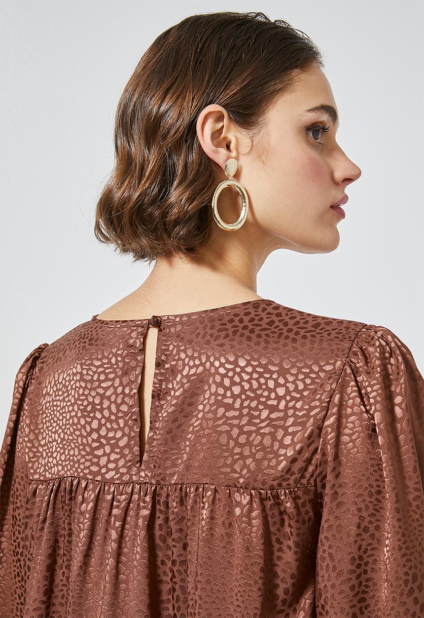 Superbalist - Tiered babydoll dress - tobacco
