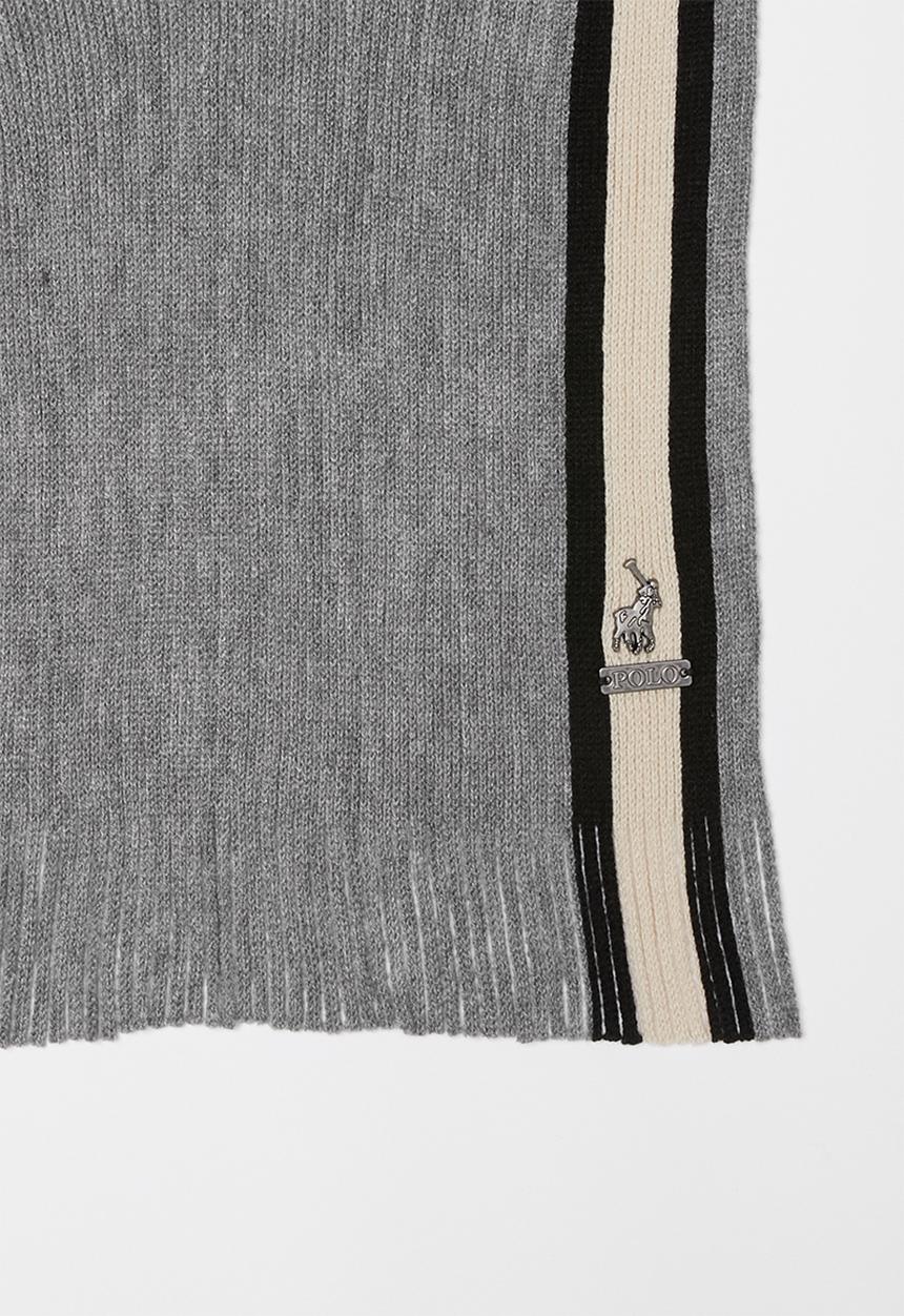 POLO - Chris polo scarf & beanie set - grey & navy 