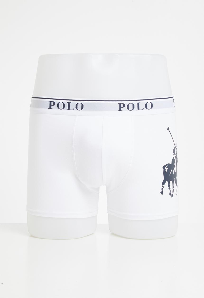 POLO - Ellis big pony knit boxer - white