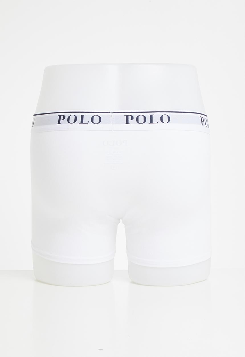 POLO - Classic knit boxer 3 pack - white & navy