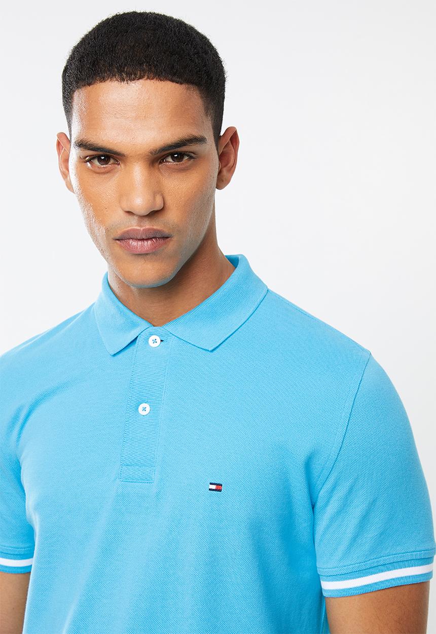 Tommy Hilfiger - Basic tipped regular polo - blue