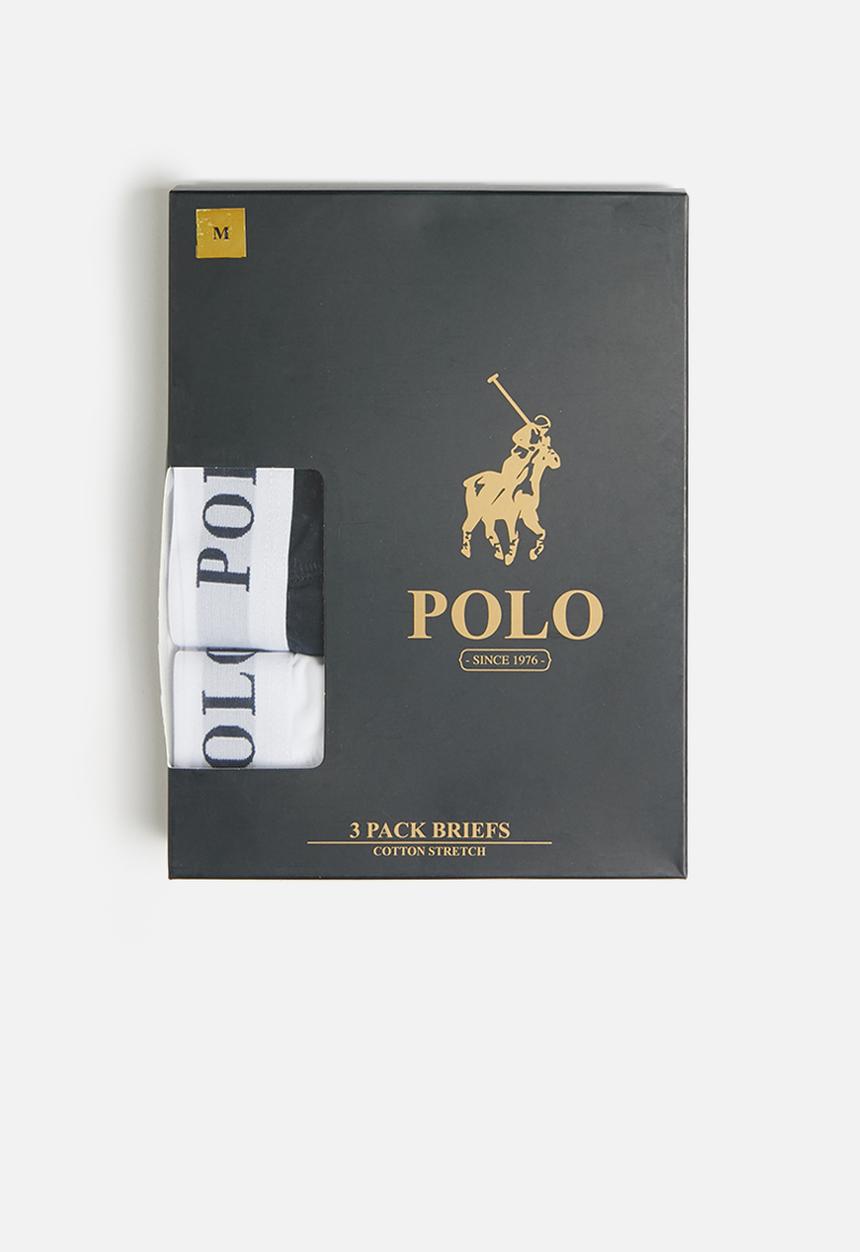 POLO - Classic knit briefs 3 pack - multi
