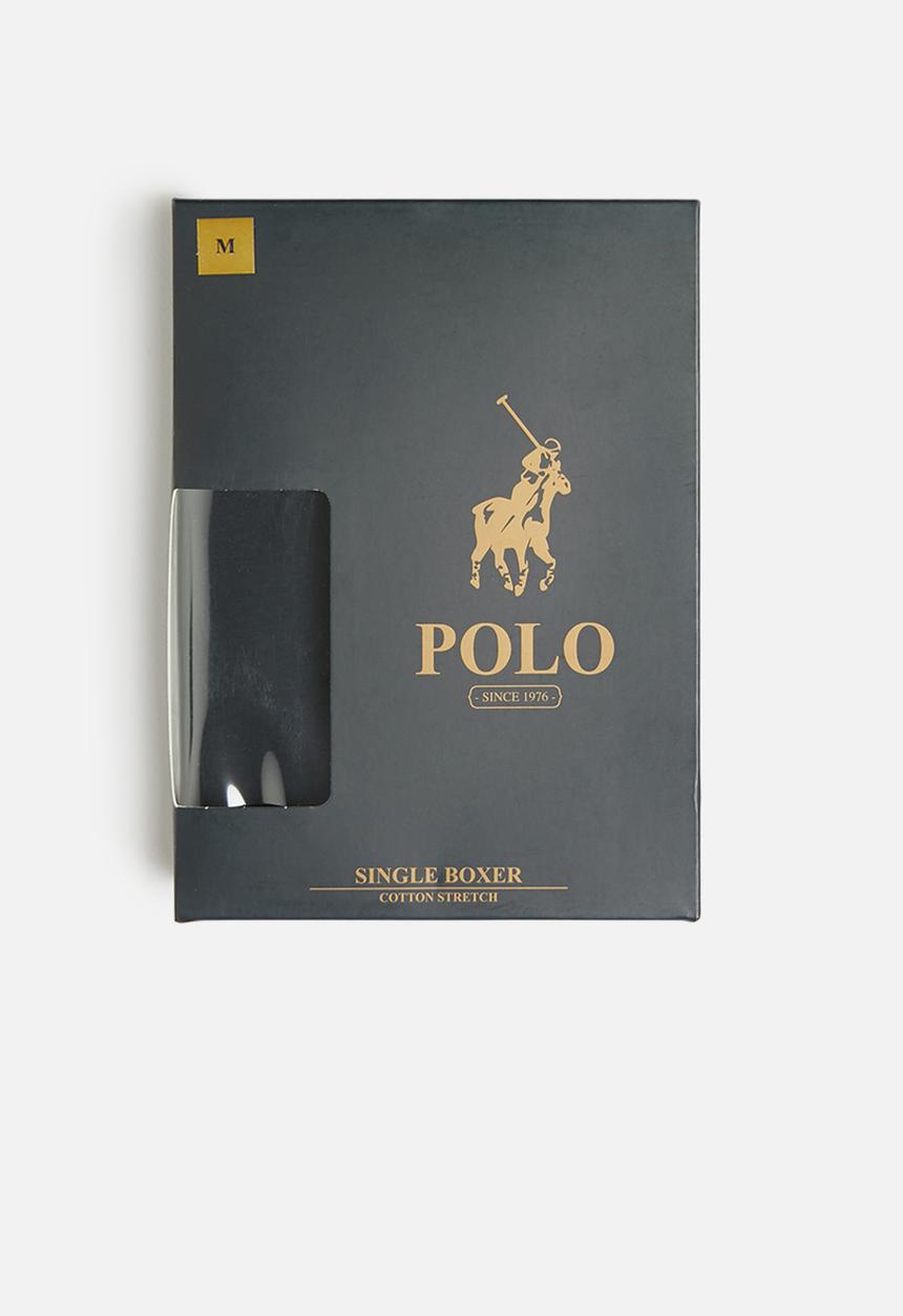 POLO - Ellis big pony knit boxer - navy