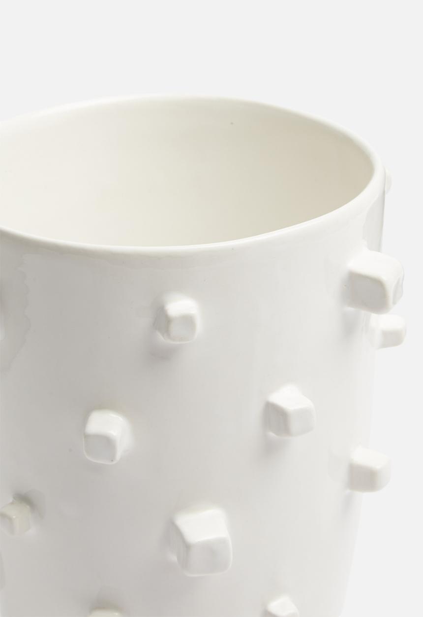 Urchin Art - Kay vase - white