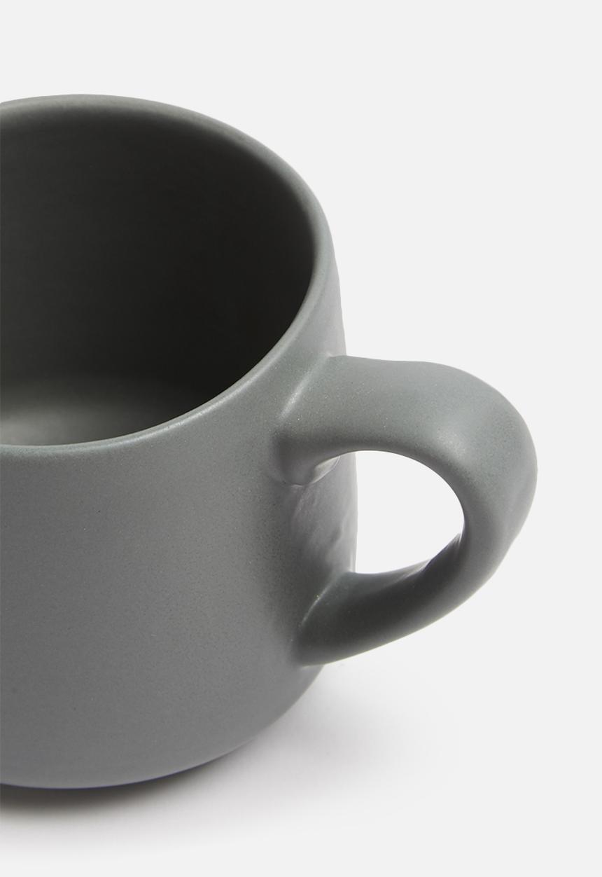 Urchin Art - Coal mug - grey