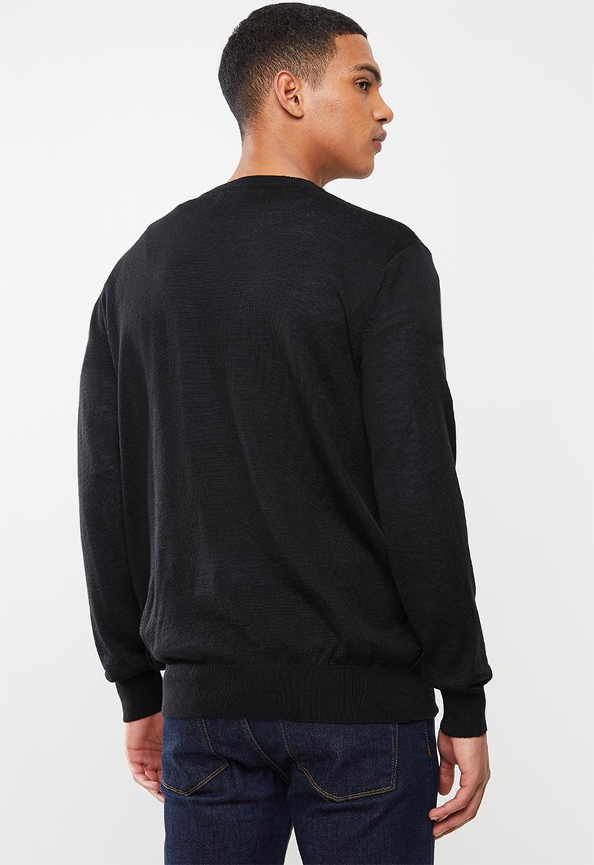 Pringle of Scotland - Peter round neck knit - black