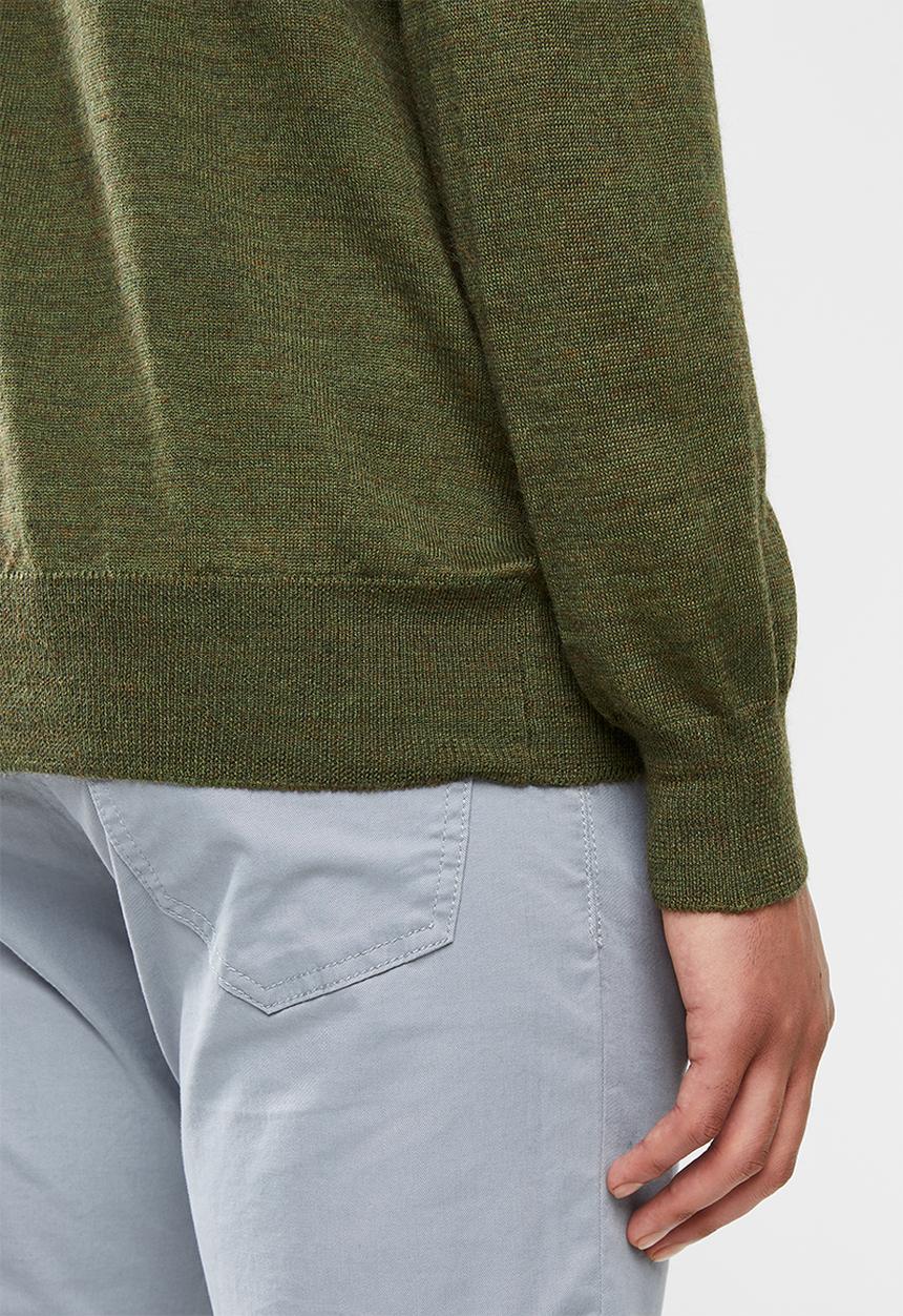 Pringle of Scotland - Peter 1/4 zip knit - khaki