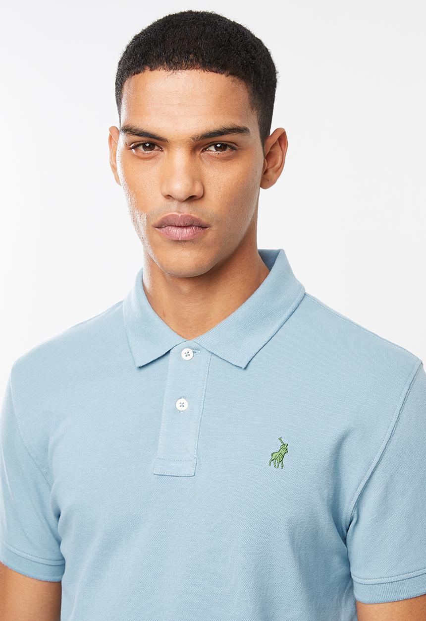 POLO - Carter custom fit pique golfer - blue