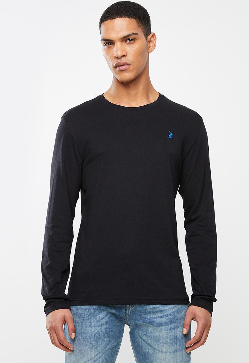 POLO - Paul long sleeve crew neck T-shirt - black