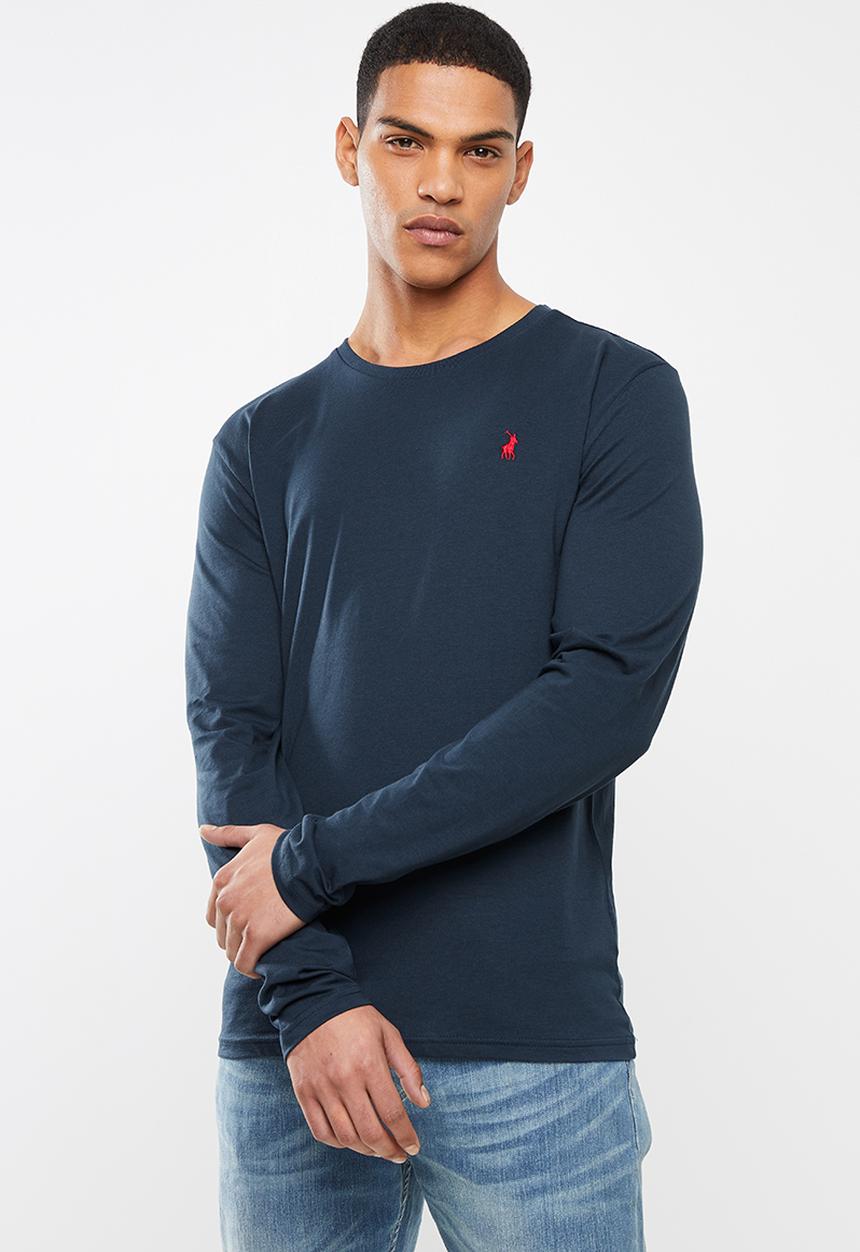 POLO - Paul long sleeve crew neck T-shirt - navy