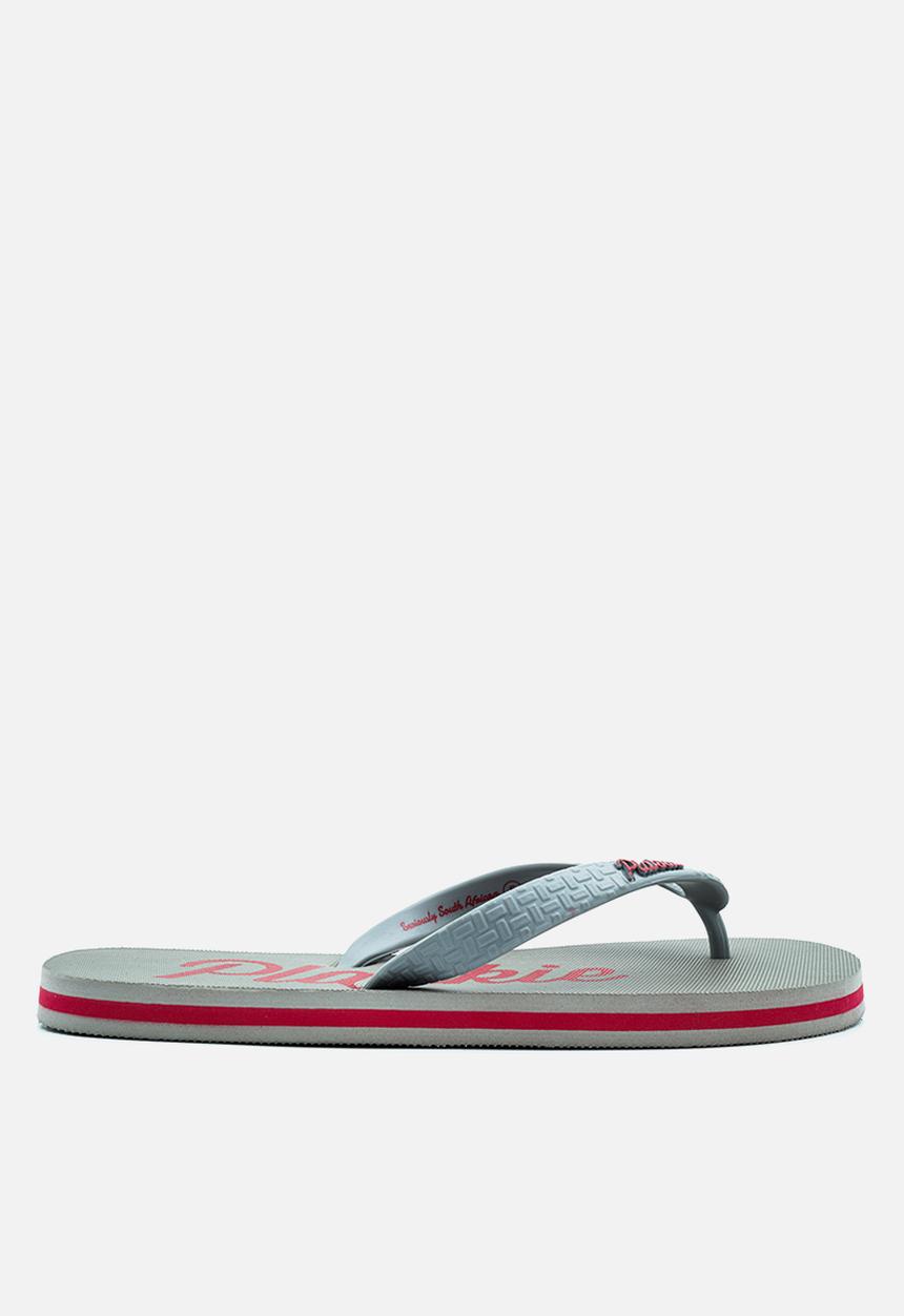 Plakkie - Plakkie flip-flop - clifton grey & red