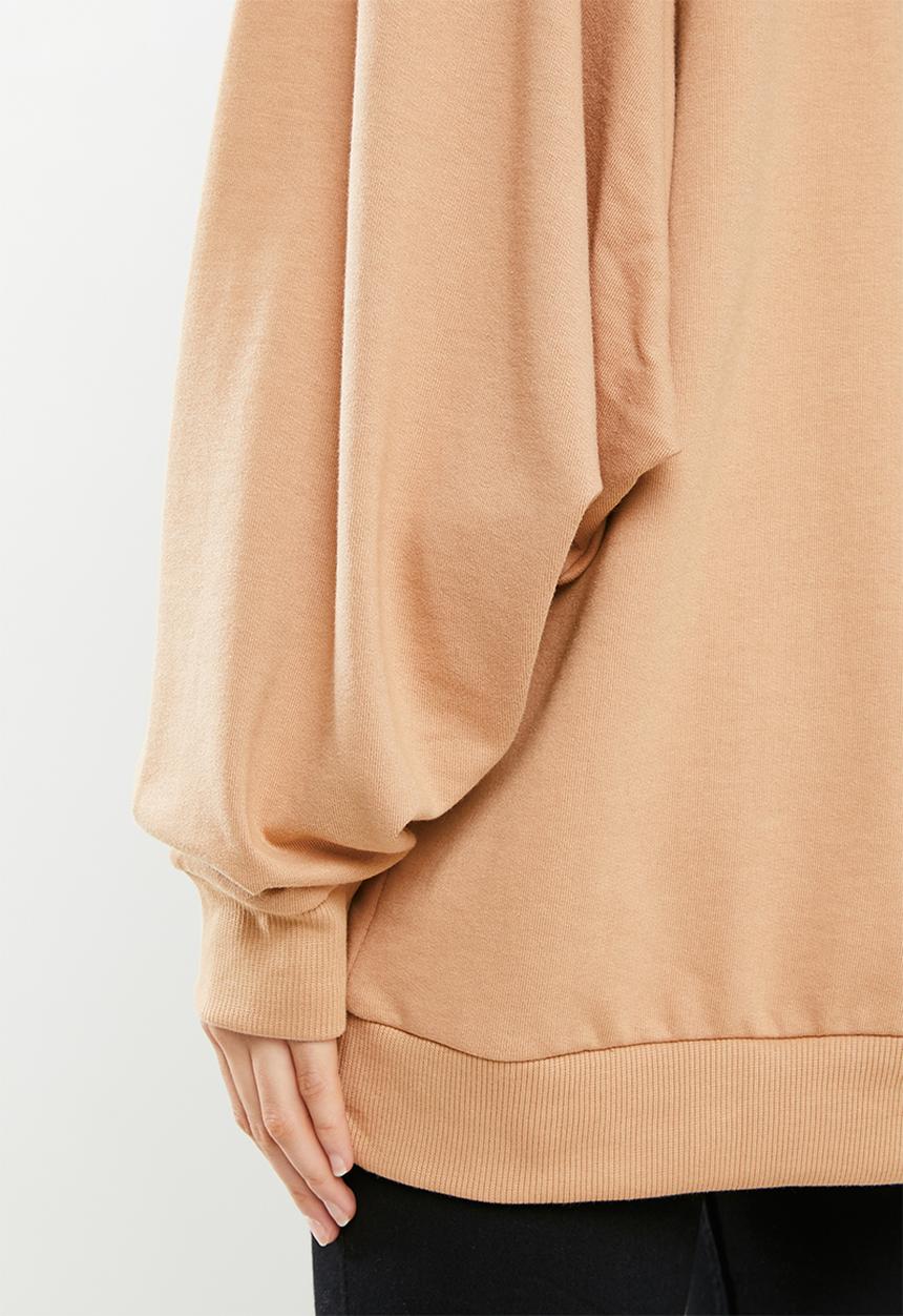 Missguided - Puff sleeve sweat - beige 