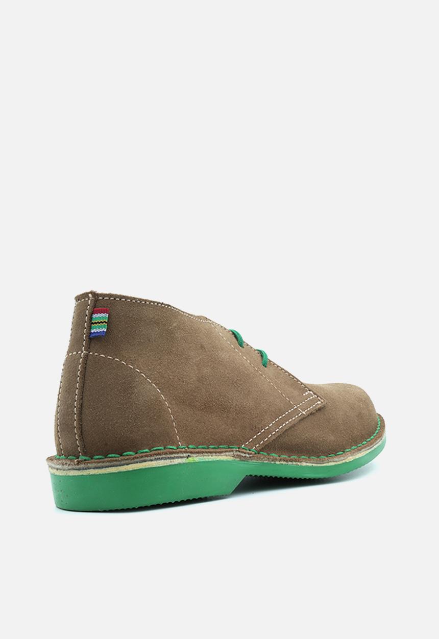 Veldskoen - Veldskoen heritage lowveld - brown with green sole