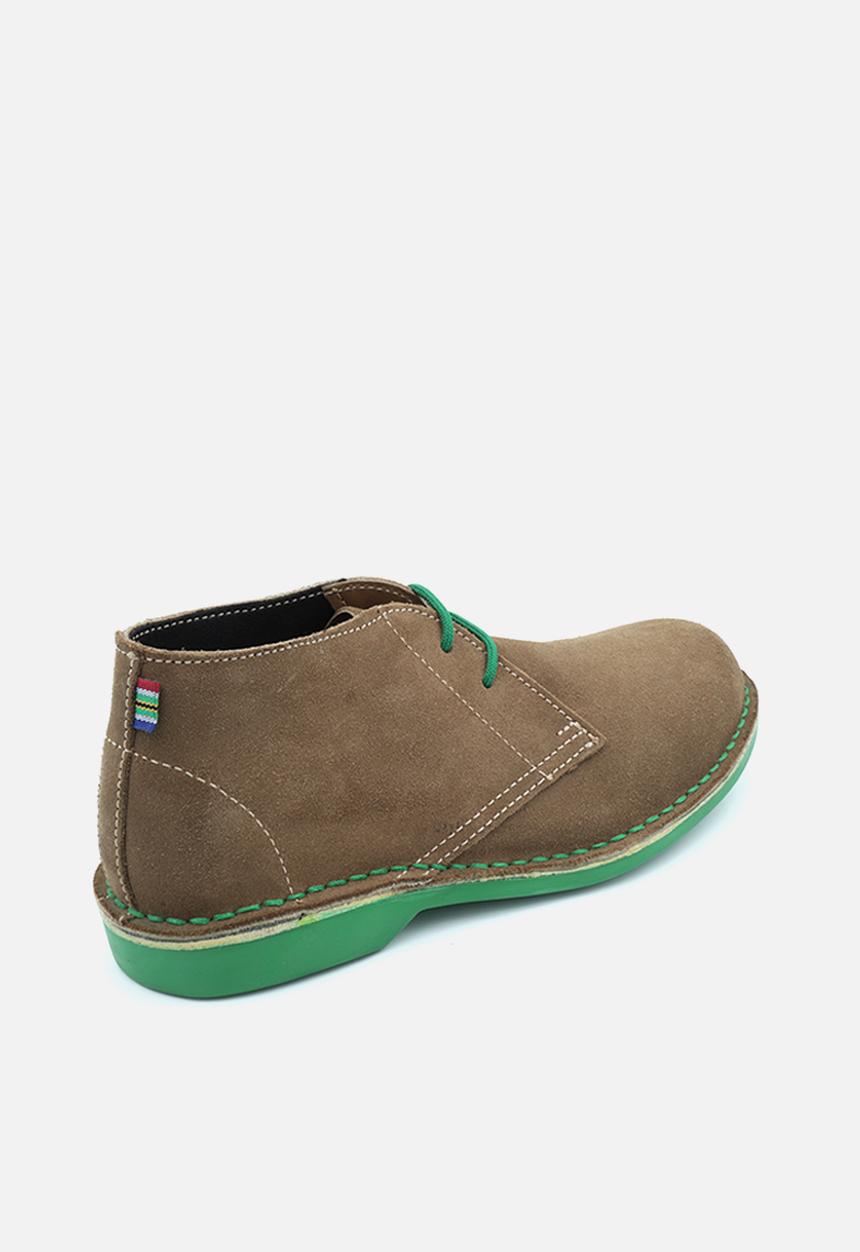 Veldskoen - Veldskoen heritage lowveld - brown with green sole