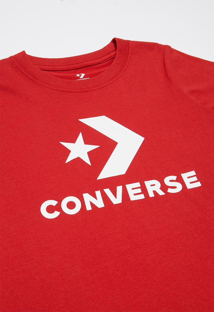 Converse - Converse stack wordmark graph tee - red