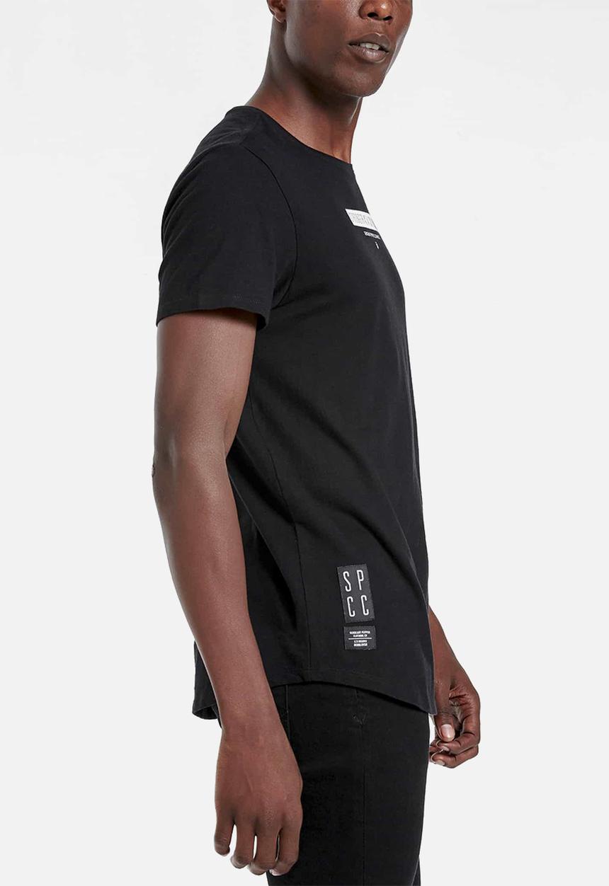 S.P.C.C - Allen slub logo tee - black