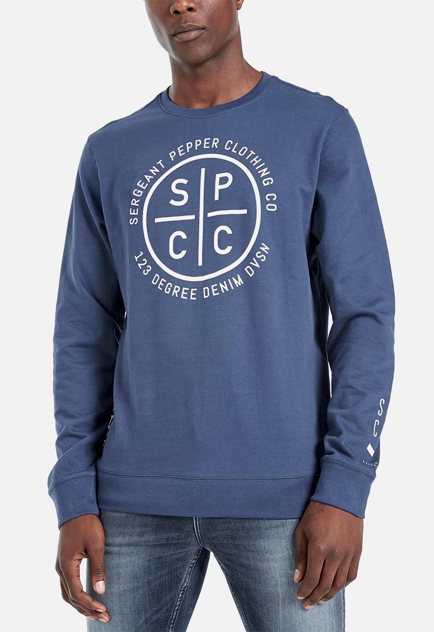S.P.C.C - Veattie signature crew neck sweat - blue