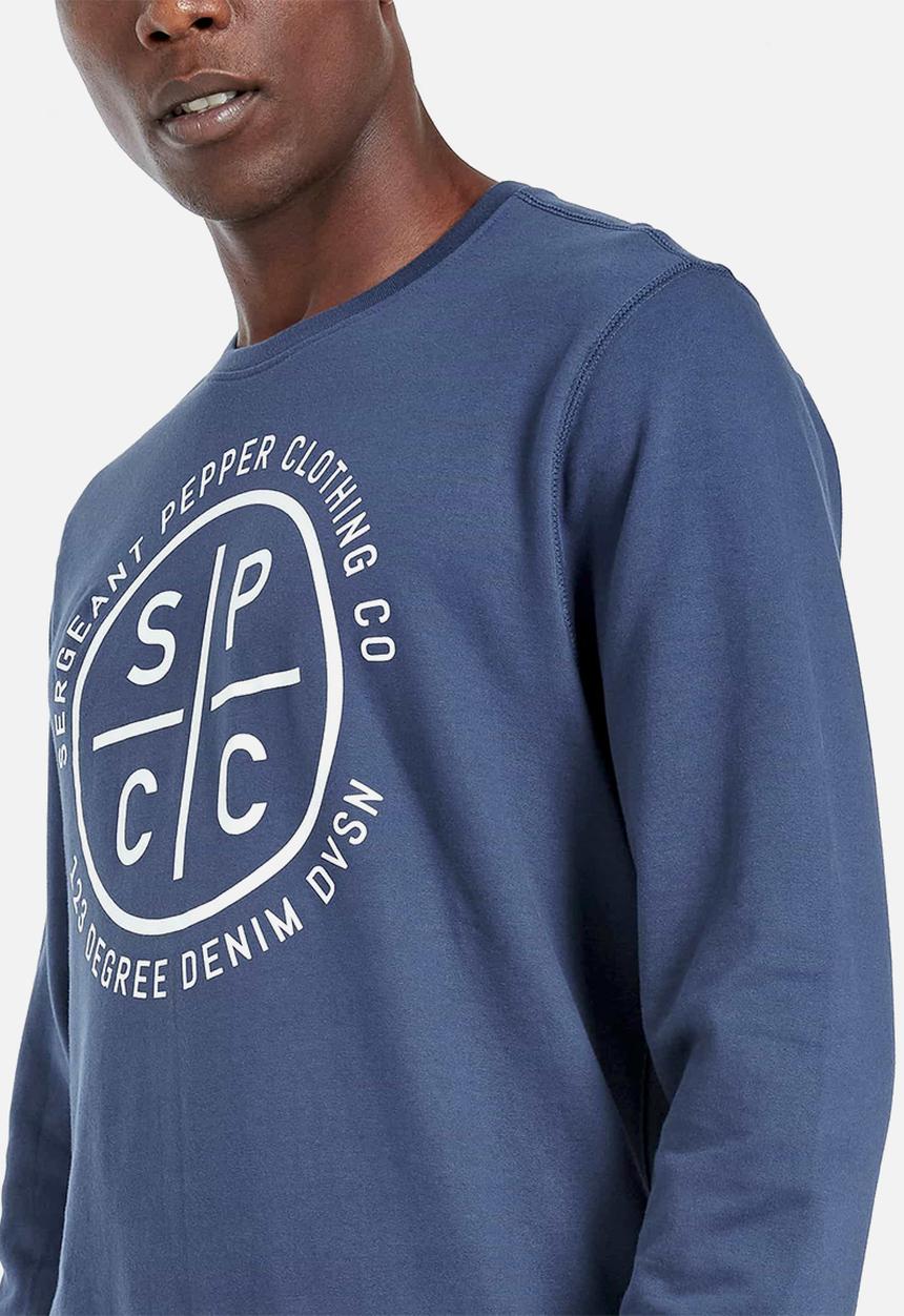S.P.C.C - Veattie signature crew neck sweat - blue