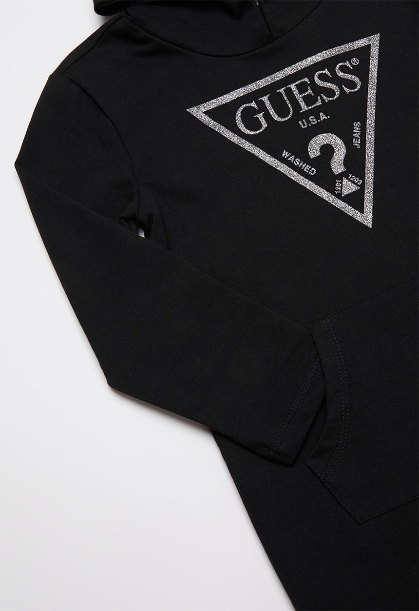 GUESS - Long sleeve longer length active fashion top - jet black