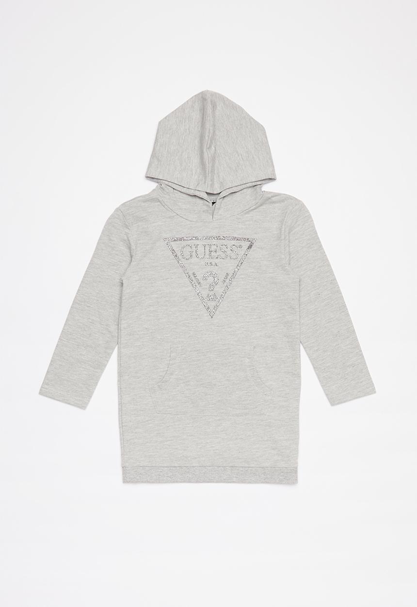 GUESS - Long sleeve longer length active fashion top - grey melange