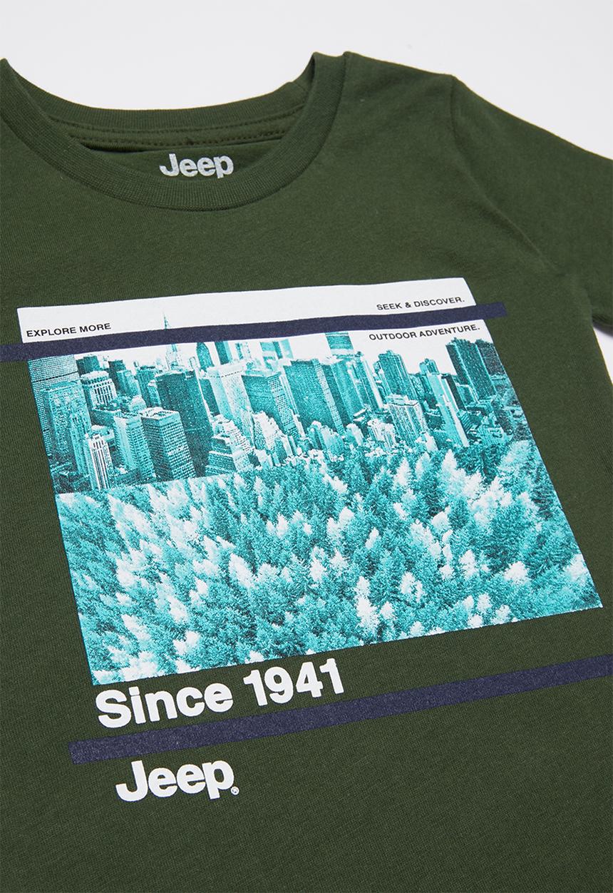 JEEP - Short sleeve iconic tee - khaki