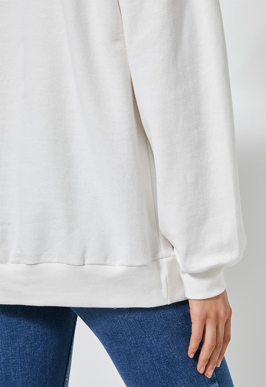 Superbalist - Graphic crew sweat - milk