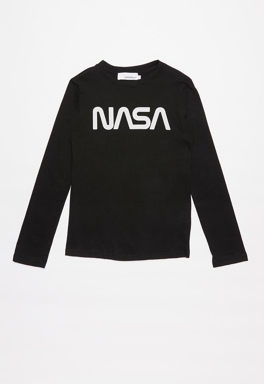 Superbalist - NASA logo long sleeve tee - black