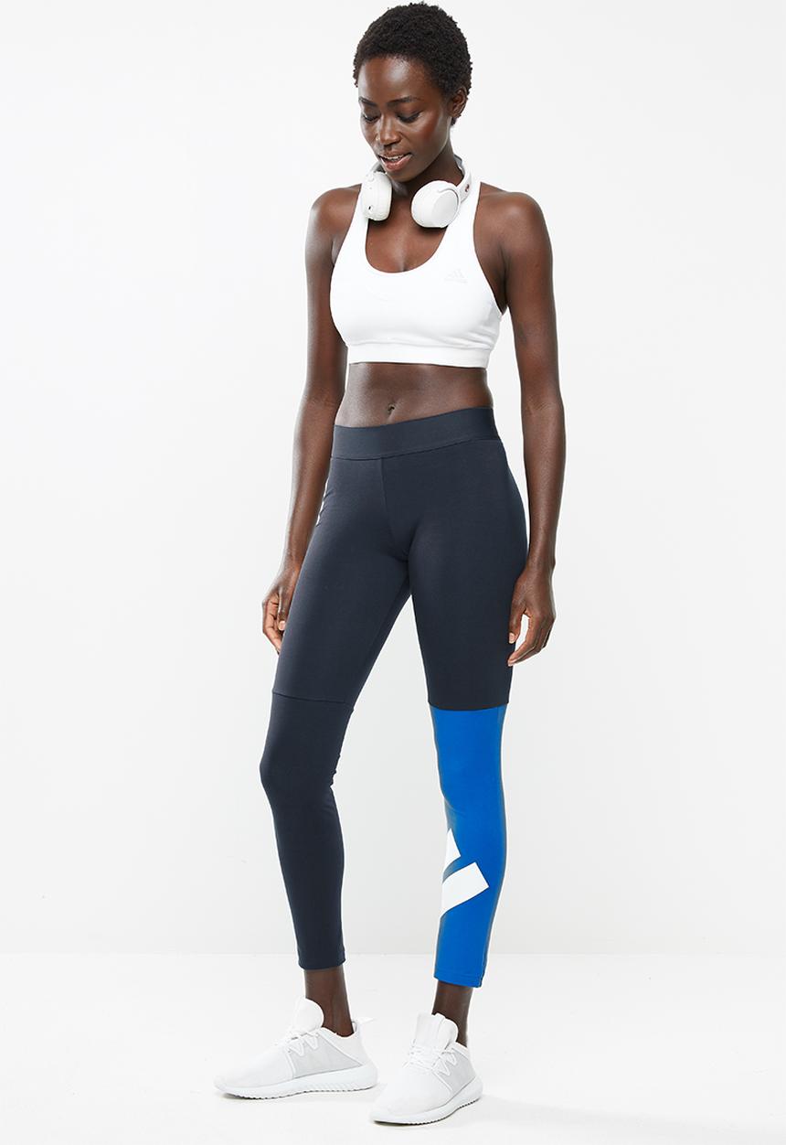 adidas Performance - Performance logo 7/8 tights - black & blue