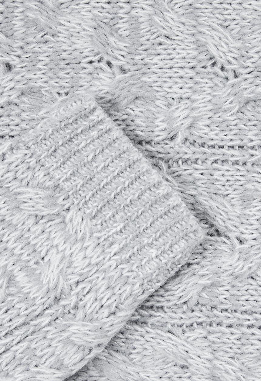 edit - Chunky cabled jumper - grey melange